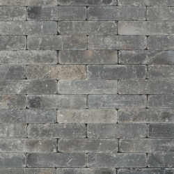 Metro Trommelsteen waalformaten Grijs-zwart 5x20x7 Beton klinkers