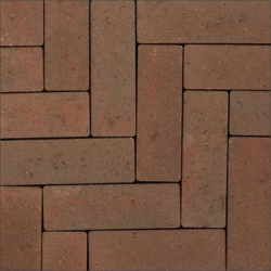 Strackstone+ Wijnrood-havanna 7x21x8 Beton klinkers