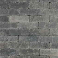Metro Trommelsteen 21x7x7 grijs/zwart genuanceerd Beton klinkers
