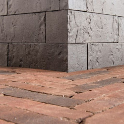 Gebakken stapelelement Blocco Bordano Zwart 10x29x10 Strak Stapelblokken