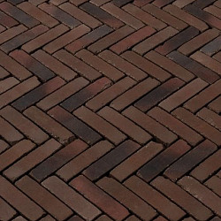 WF60 Vulcano antica Rood-bruin-zwart 5x20,4x6 Getrommeld Gebakken klinkers