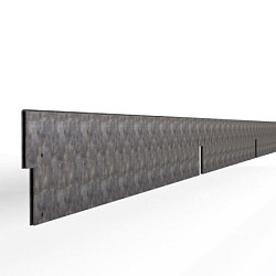 Kantopsluiting Double 300x10 cm VERZINKT Borderrand cortenstaal 
