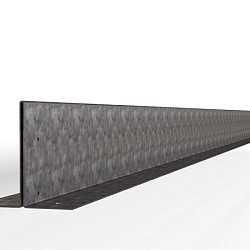 Kantopsluiting Double (flg) 300x10 cm VERZINKT Borderrand cortenstaal 