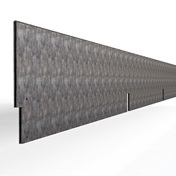 Kantopsluiting Double Verzinkt 300x16,5 Borderrand cortenstaal 