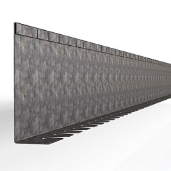 Kantopsluiting Single flex (flg) Verzinkt 300x16,5 Borderrand cortenstaal 