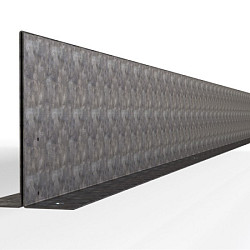 Kantopsluiting Double (flg) Verzinkt 300x16,5 Borderrand cortenstaal 