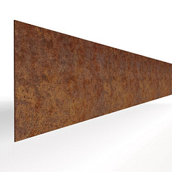 Kantopsluiting Stroke Corten 300x16,5 Borderrand cortenstaal 