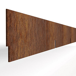 Kantopsluiting Double Corten 300x16,5 Borderrand cortenstaal 