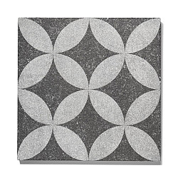GeoProArte Design Flowers Dark Flower 60x60x4 Beton tegels