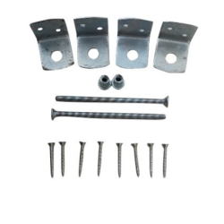 Uni Beslagset RVS 1 set per betonpaal Overig