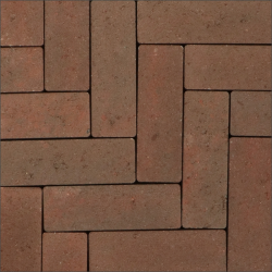Strackstone+ Wijnrood-havanna 7x21x8 Beton klinkers