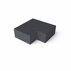 Oud Hollands hoekstuk traptreden 90gr Antraciet 60x60x20 Buiten (40x20) Traptreden