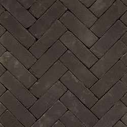 DF80 Nero Natura Zwart bezand Dikformaat 6,5x20x8 Getrommeld Gebakken klinkers