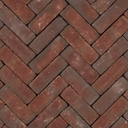 UDF60 Ruston Natura Paars rood bezand Dikformaat 6,5x20x6 Getrommeld Gebakken klinkers