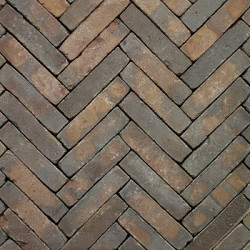 WF80 Oliva WS Classica Bruin blauw onbezand Waalformaat 5x20x8 Getrommeld Gebakken klinkers