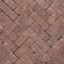UDF60 Auxo Vida Bruin rood bezand Dikformaat 6,5x20x6 Getrommeld Gebakken klinkers