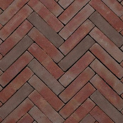UWF60 Ruston Designa Paars rood bezand 5x20x6 Waalformaat Ongetrommeld Gebakken klinkers