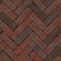 UDF60 Ruston Designa Paars rood bezand 6,5x20x6 Dikformaat Ongetrommeld Gebakken klinkers