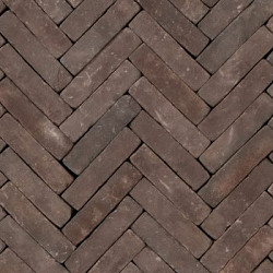 UWF60 Norton Natura Paars blauw bezand Waalformaat 5x20x6 Getrommeld Gebakken klinkers
