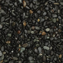 Beach Pebbles Black 25 kg 8-16 mm Grind en Split
