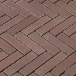 DF60 Westervoort Roodbruin 6,7x20,4x6 Getrommeld Gebakken klinkers