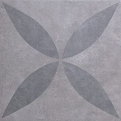 GeoCeramica Entree Ambiente Greige Flower 60x60x4 Keramische tegels