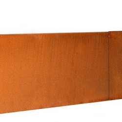Inwendige hoek Kantopsluiting Single & Single Flex 27,7 cm VERZINKT Borderrand cortenstaal 