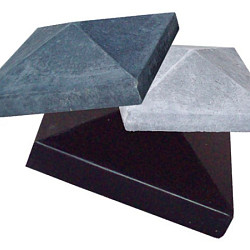 paalm. 35x35en24x35 zwart gecoat Afdekelementen