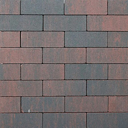 Strackstone Crown GRN+ DF 21x7x8 vlak wijnr/antra genuanceerd Beton klinkers