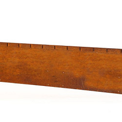 Kantopsluiting Single flex 300x10 cm Corten Borderrand cortenstaal 