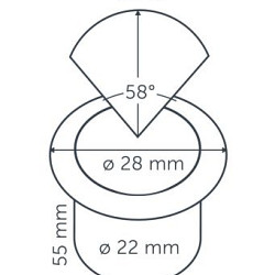 Integrated Hyve 22 RVS Grondspots
