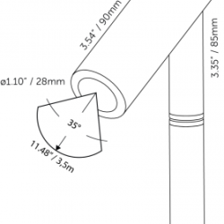 AIM EXTRA LOW 16cm Staande buitenverlichting