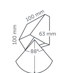 Wall Wedge rosé silver Wandlampen