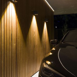 Wall Ace down dark grey 100-230V Wandlampen