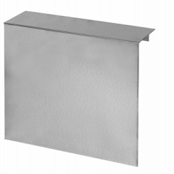 Overzetstuk muurelement recht 150x45x15,8 VERZINKT Borderrand cortenstaal 