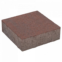 ExcluKera KOMO met deklaag rood-zwart 20x20x6 Betonklinkers
