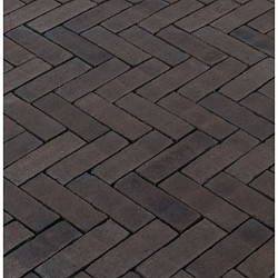 DF80 Safino Zwart Strak 6,7x20,6x8 Gebakken klinkers