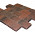 Metro Trommelsteen Rood genuanceerd 15x20x6