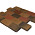 Metro Trommelsteen Brons genuanceerd 15x20x6