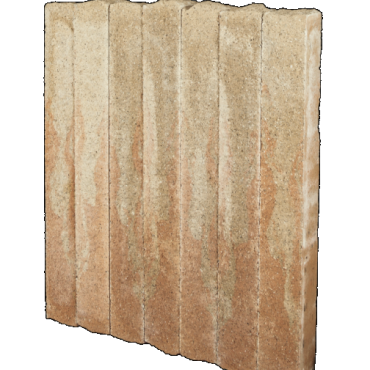 Palissade-stapelblok splitton Mont Blanc 12x12x100 Gekloofd/ongetrommeld Stapelblokken