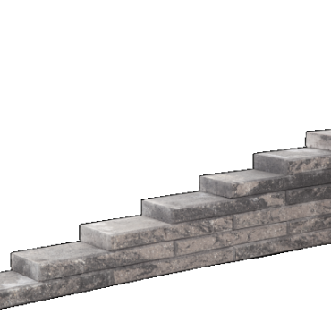 Line block Matterhorn 20x55x6 Strak stapelbaar muurelement 2 zijden gekloofd met facet Stapelblokken