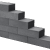 Lineablock Mount Everest 40x20x12,5 Strak muurelement,ongetrommeld Stapelblokken