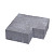 Oud Hollands hoekstuk traptreden 90gr Grijs 60x60x20 Buiten (40x20) Traptreden