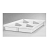 Schoonloper onderbak light 40x60x7,5 Uit kunststof Schoonlooproosters