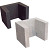U-element Zwart 30x30x40 U-elementen
