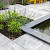 Vijverranden/afdekplaten Blue Moon Honed Linea Grijs-blauw 100x30x3 Vijver- en zwembadrand