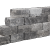 Combiwall Splitton Matterhorn 20x40x15 Getrommeld,4 zijden gekloofd muurelement Stapelblokken