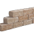 Combiwall Splitton Uno Mont Blanc 15x30x12 Getrommeld,4 zijden gekloofd muurelement Stapelblokken