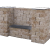 Combiwall Splitton Uno Sierra Nevada 15x30x12 Getrommeld,4 zijden gekloofd muurelement Stapelblokken