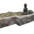 Tumbelwall getrommeld Kilimanjaro 20x30x10 Getrommeld muurelement Stapelblokken
